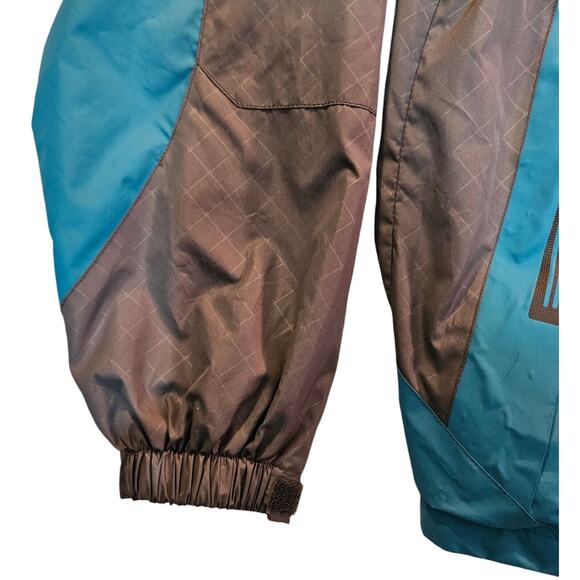 Outdoor Diamond Candy Women's XL Waterproof Breathable Teal & Gray Rain Jacket - Picture 9 of 16